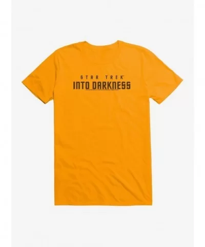 Exclusive Price Star Trek Into Darkness Simple Color Logo T-Shirt $8.80 T-Shirts
