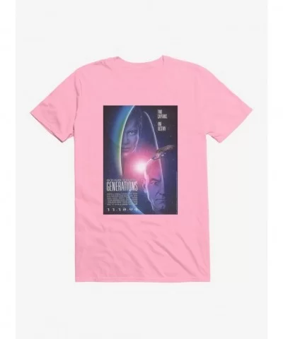 Fashion Star Trek Generations Two Captains One Destiny T-Shirt $8.41 T-Shirts