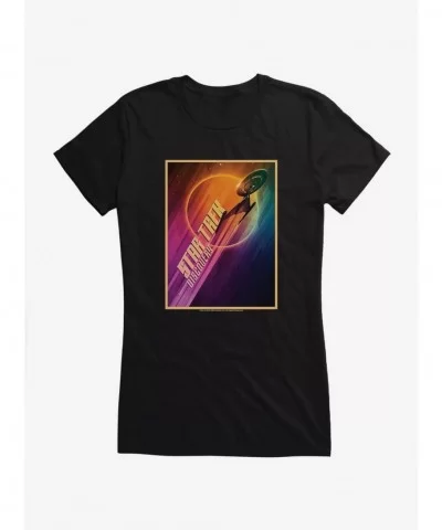 Hot Selling Star Trek Discovery: Flight Poster Girls T-Shirt $9.96 T-Shirts