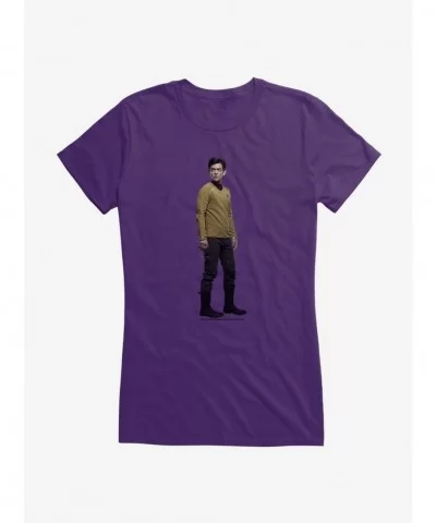 Exclusive Price Star Trek XII Hikaru Sulu Girls T-Shirt $7.37 T-Shirts