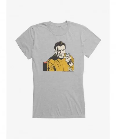 Trend Star Trek James Kirk Pop Art Girls T-Shirt $8.57 T-Shirts