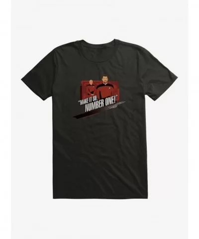 Discount Sale Star Trek TNG Number One T-Shirt $7.46 T-Shirts