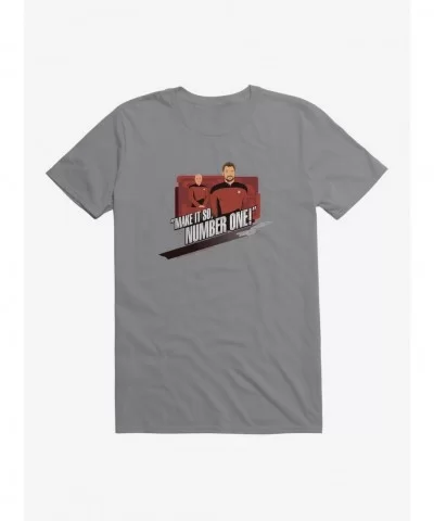 Discount Sale Star Trek TNG Number One T-Shirt $7.46 T-Shirts