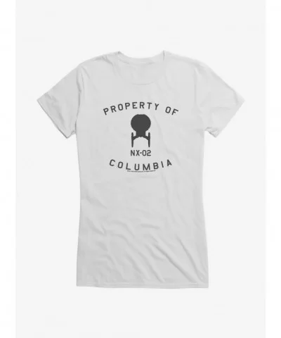 Special Star Trek Enterprise Property of Columbia Girls T-Shirt $9.56 T-Shirts