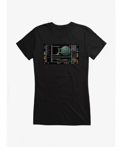 Huge Discount Star Trek Enterprise NX01 Blueprint Girls T-Shirt $7.57 T-Shirts