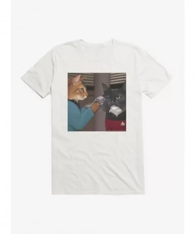 Seasonal Sale Star Trek TNG Cats Crew Scan T-Shirt $8.03 T-Shirts