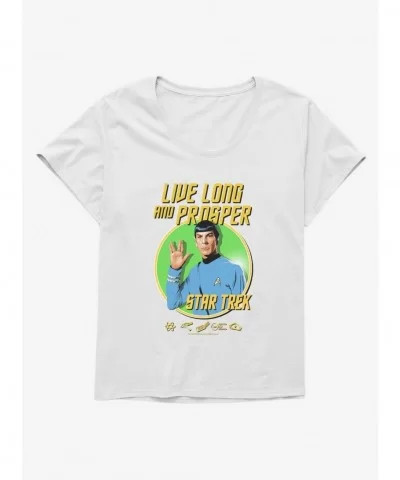 Seasonal Sale Star Trek Live Long And Prosper Girls T-Shirt Plus Size $10.40 T-Shirts