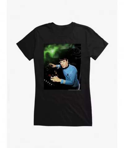 High Quality Star Trek Spock Portrait Girls T-Shirt $9.36 T-Shirts