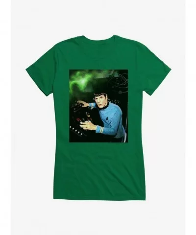 High Quality Star Trek Spock Portrait Girls T-Shirt $9.36 T-Shirts