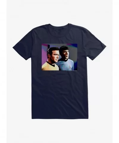 Flash Deal Star Trek Spock And Kirk Action T-Shirt $6.88 T-Shirts