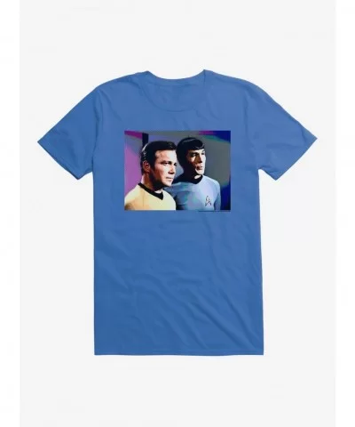 Flash Deal Star Trek Spock And Kirk Action T-Shirt $6.88 T-Shirts