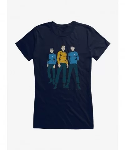 Limited-time Offer Star Trek Trio Girls T-Shirt $7.17 T-Shirts