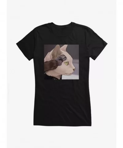 Sale Item Star Trek TNG Cats Data Girls T-Shirt $9.16 T-Shirts