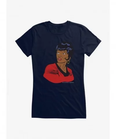 Limited-time Offer Star Trek Nyota Pop Art Girls T-Shirt $6.37 T-Shirts