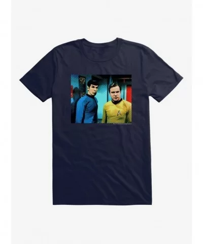 Bestselling Star Trek Spock & Kirk Original Series T-Shirt $9.37 T-Shirts