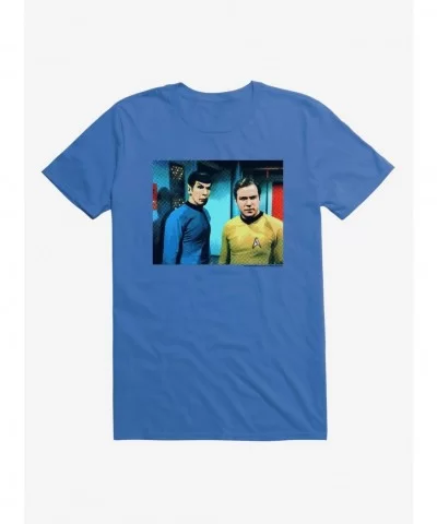 Bestselling Star Trek Spock & Kirk Original Series T-Shirt $9.37 T-Shirts