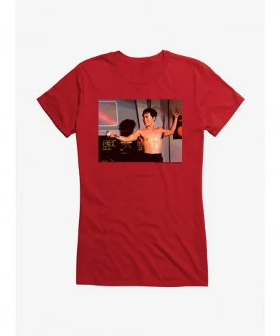 Huge Discount Star Trek Hikaru Action Scene Girls T-Shirt $5.98 T-Shirts