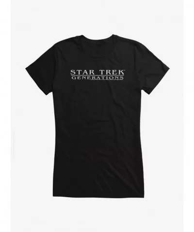 Bestselling Star Trek Generations Title Girls T-Shirt $5.98 T-Shirts
