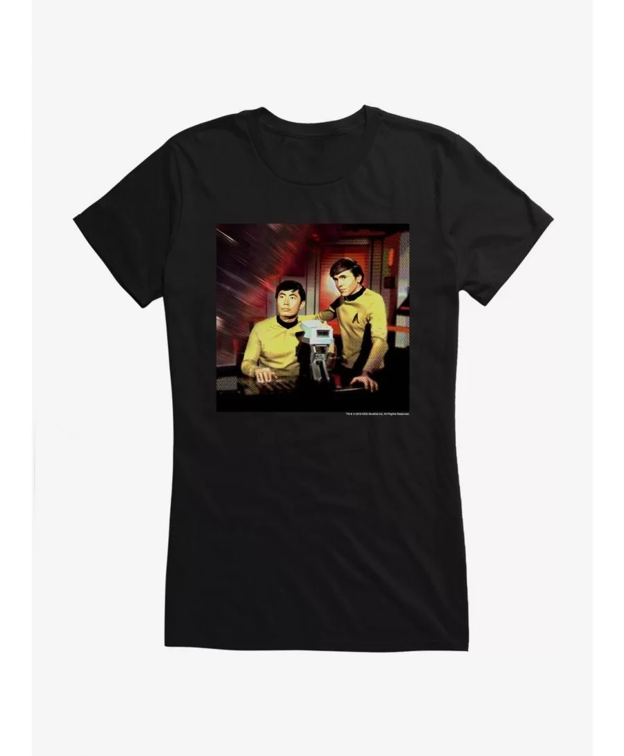 Cheap Sale Star Trek Chekov and Sulu Girls T-Shirt $6.57 T-Shirts