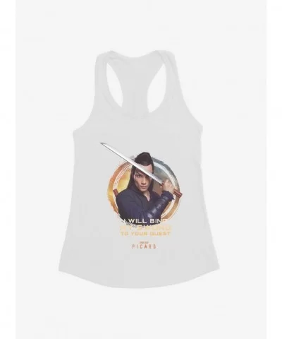 Sale Item Star Trek: Picard Elnor I Will Bind My Sword To Your Quest Girls Tank $9.76 Tanks