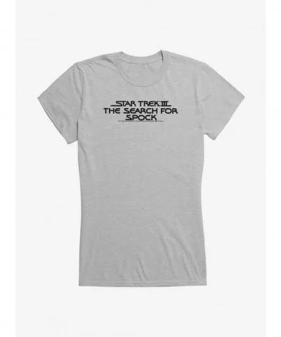 Exclusive Price Star Trek The Search For Spock Title Girls T-Shirt $9.36 T-Shirts