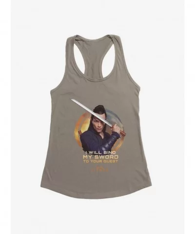 Sale Item Star Trek: Picard Elnor I Will Bind My Sword To Your Quest Girls Tank $9.76 Tanks