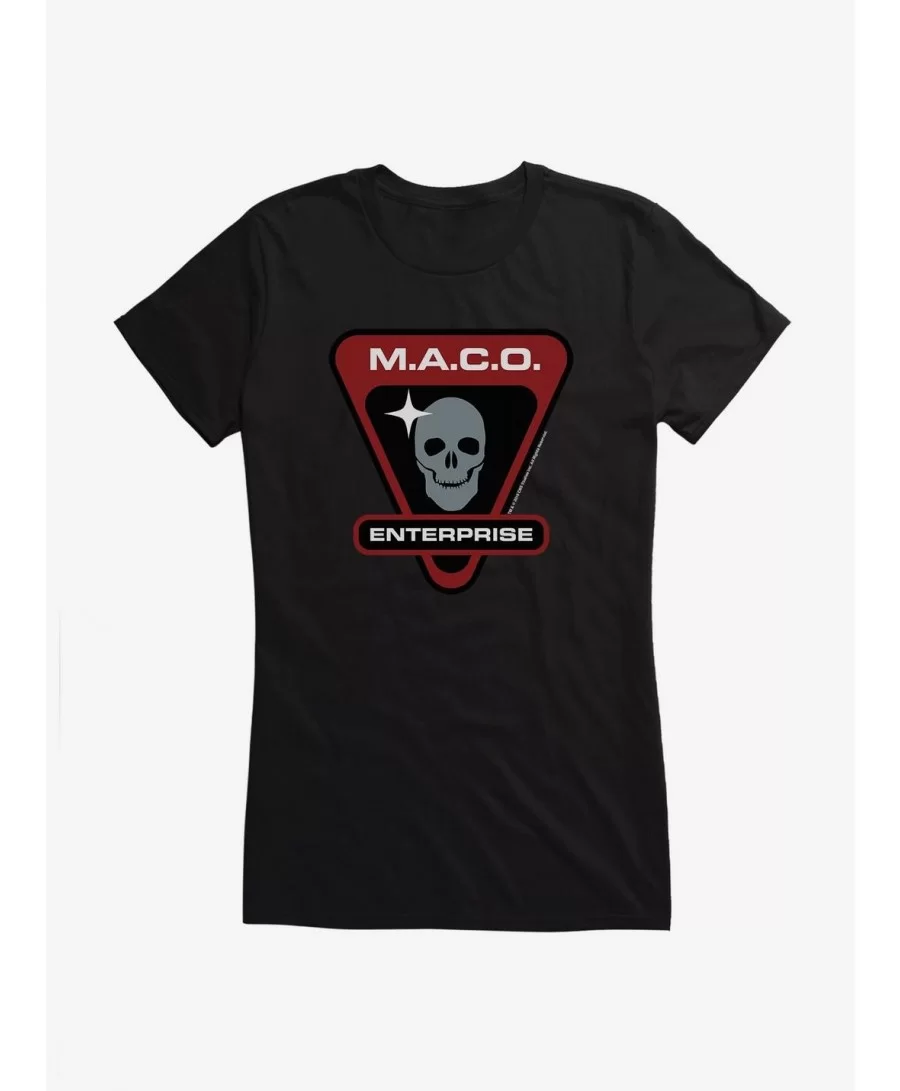 Discount Star Trek M.A.C.O. Enterprise Girls T-Shirt $8.76 T-Shirts