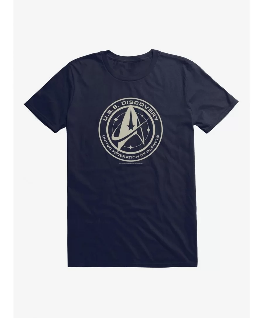 Huge Discount Star Trek Discovery: USS Discovery United Federation T-Shirt $6.31 T-Shirts