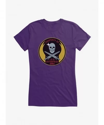 Wholesale Star Trek Enterprise Skull Patch Girls T-Shirt $6.97 T-Shirts