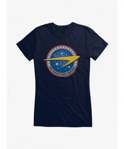 Pre-sale Star Trek Fleet Command Ad Astra Logo Girls T-Shirt $7.17 T-Shirts