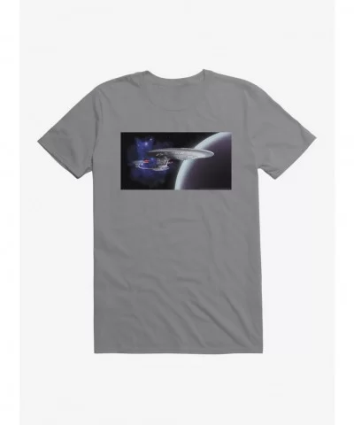 Seasonal Sale Star Trek TNG Cats Spaceship T-Shirt $9.37 T-Shirts