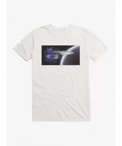 Seasonal Sale Star Trek TNG Cats Spaceship T-Shirt $9.37 T-Shirts