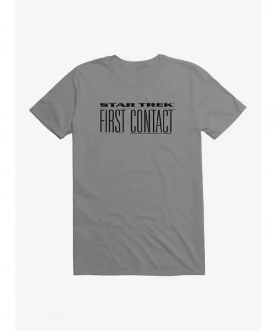 Pre-sale Star Trek First Contact Title T-Shirt $8.03 T-Shirts