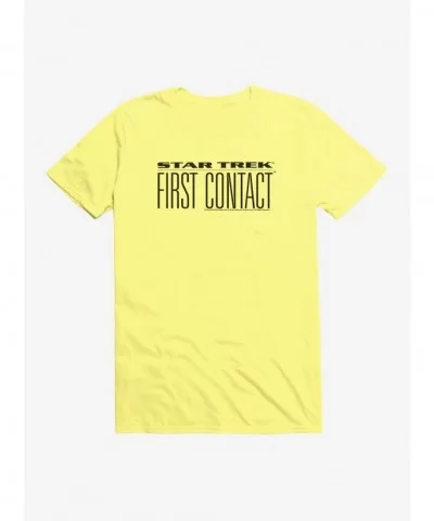 Pre-sale Star Trek First Contact Title T-Shirt $8.03 T-Shirts