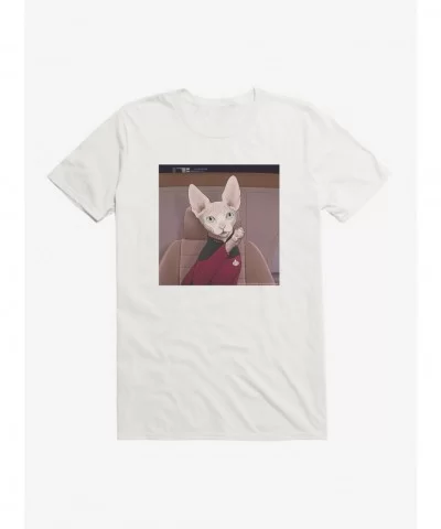 Premium Star Trek TNG Cats Stewart T-Shirt $9.18 T-Shirts