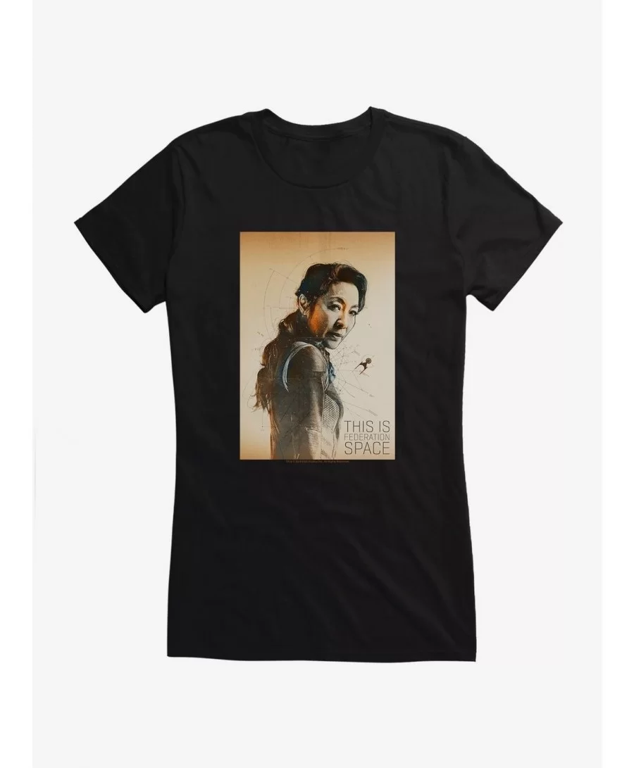 Clearance Star Trek Discovery: Georgiou Federation Space Girls T-Shirt $9.16 T-Shirts