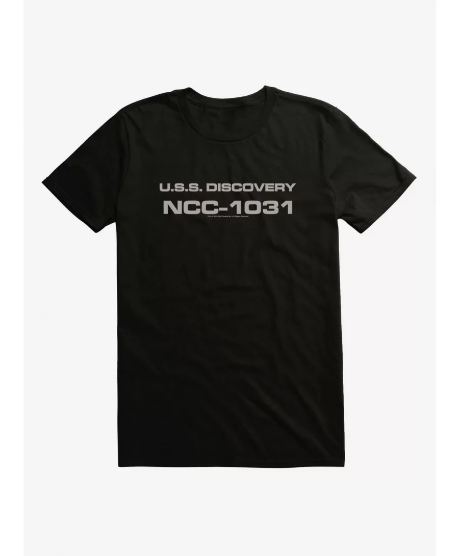 Festival Price Star Trek Discovery: USS Discovery NCC-1031 T-Shirt $6.88 T-Shirts