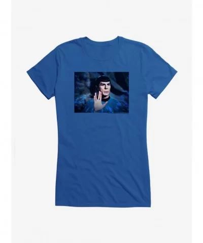 Hot Selling Star Trek Spock Vulcan Salute Girls T-Shirt $9.76 T-Shirts