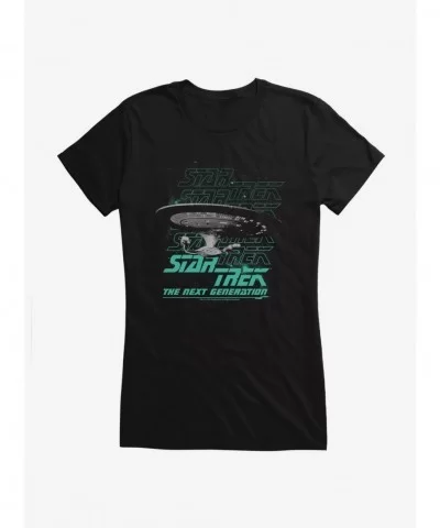 Absolute Discount Star Trek The Next Generation Girls T-Shirt $8.96 T-Shirts