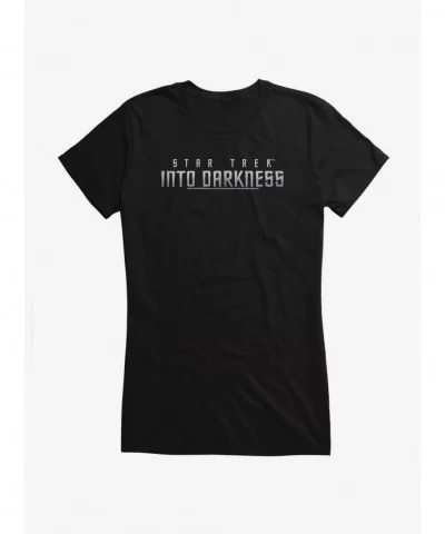 Cheap Sale Star Trek Into Darkness Logo Girls T-Shirt $8.37 T-Shirts