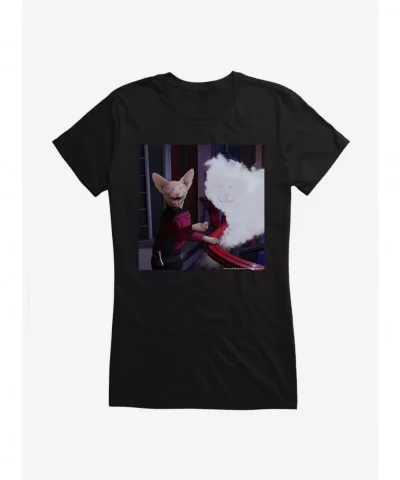 Premium Star Trek TNG Cats Funny Face Girls T-Shirt $8.17 T-Shirts