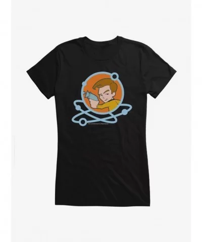 Crazy Deals Star Trek Kirk Cartoon Girls T-Shirt $8.57 T-Shirts