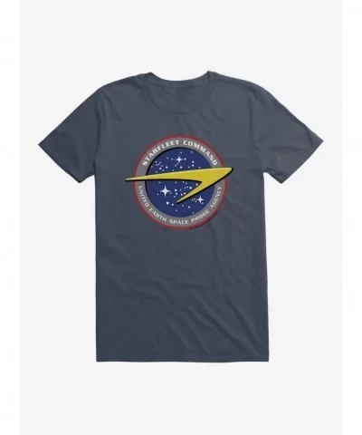 New Arrival Star Trek Fleet Command United Earth Logo T-Shirt $6.88 T-Shirts
