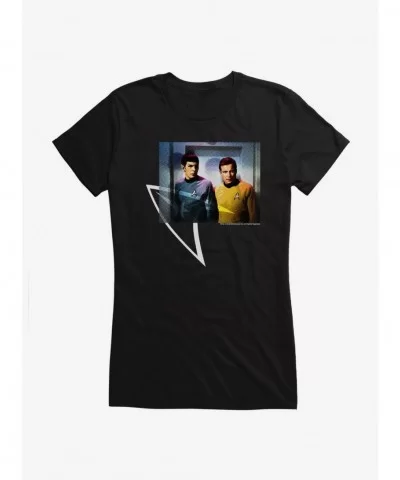 Huge Discount Star Trek Spock And Kirk Duo Girls T-Shirt $7.77 T-Shirts