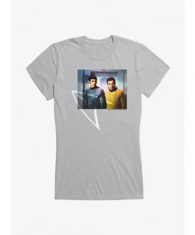 Huge Discount Star Trek Spock And Kirk Duo Girls T-Shirt $7.77 T-Shirts