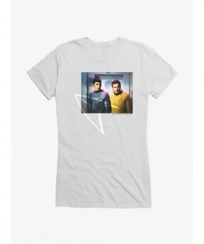Huge Discount Star Trek Spock And Kirk Duo Girls T-Shirt $7.77 T-Shirts