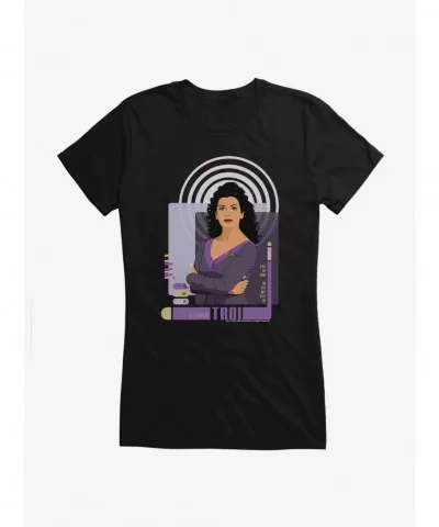 Value Item Star Trek The Women Of Star Trek Deanna Troi Girls T-Shirt $9.76 T-Shirts