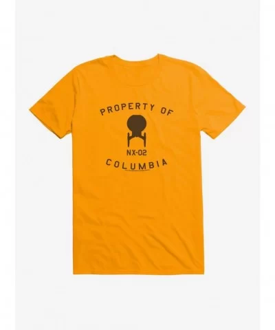 Unique Star Trek Enterprise Property of Columbia T-Shirt $8.22 T-Shirts