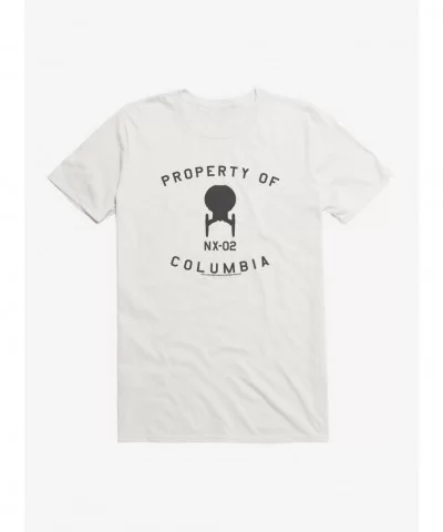 Unique Star Trek Enterprise Property of Columbia T-Shirt $8.22 T-Shirts