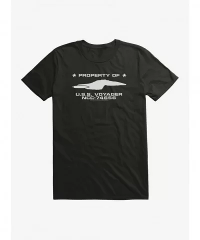 Value Item Star Trek USS Voyager Property Of NCC T-Shirt $5.93 T-Shirts